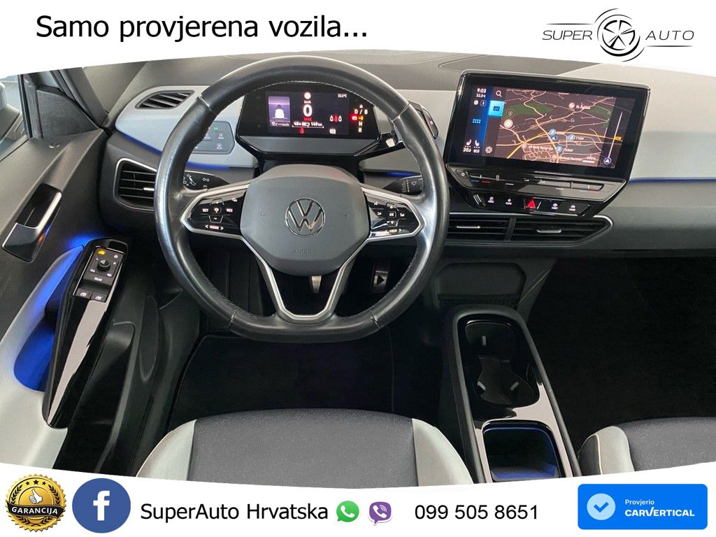 Volkswagen ID.3 Pro Performance 62 kWh (204 KS) LED+GR SJED+ACC