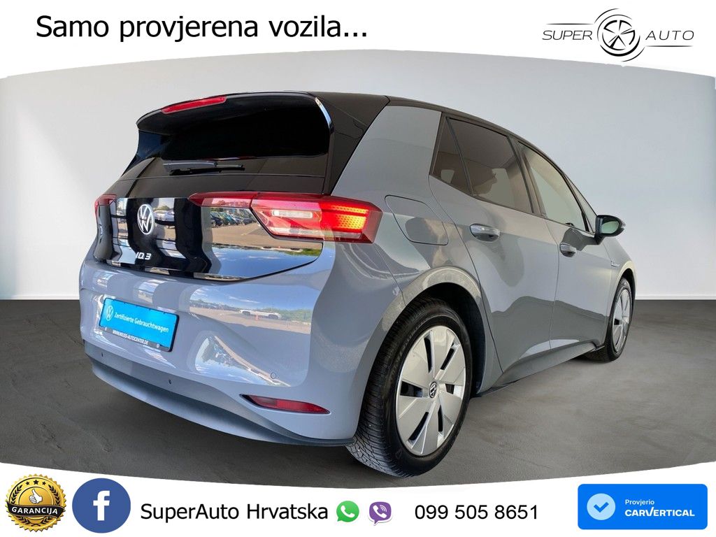 Volkswagen ID.3 Pro Performance 62 kWh (204 KS) LED+GR SJED+ACC