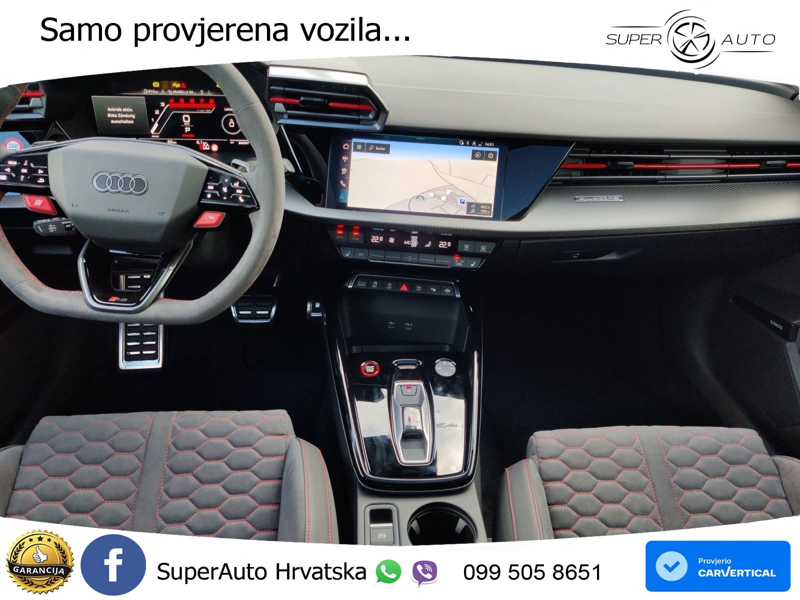 Audi RS3 Sportback 2.5 TFSI (400 KS) quattro S tronic LED+GR SJED+ACC