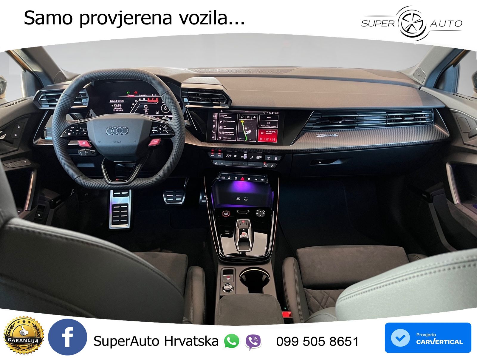 Audi RS3 Sedan 2.5 TFSI (400 KS) quattro S tronic LED+GR SJED+ACC