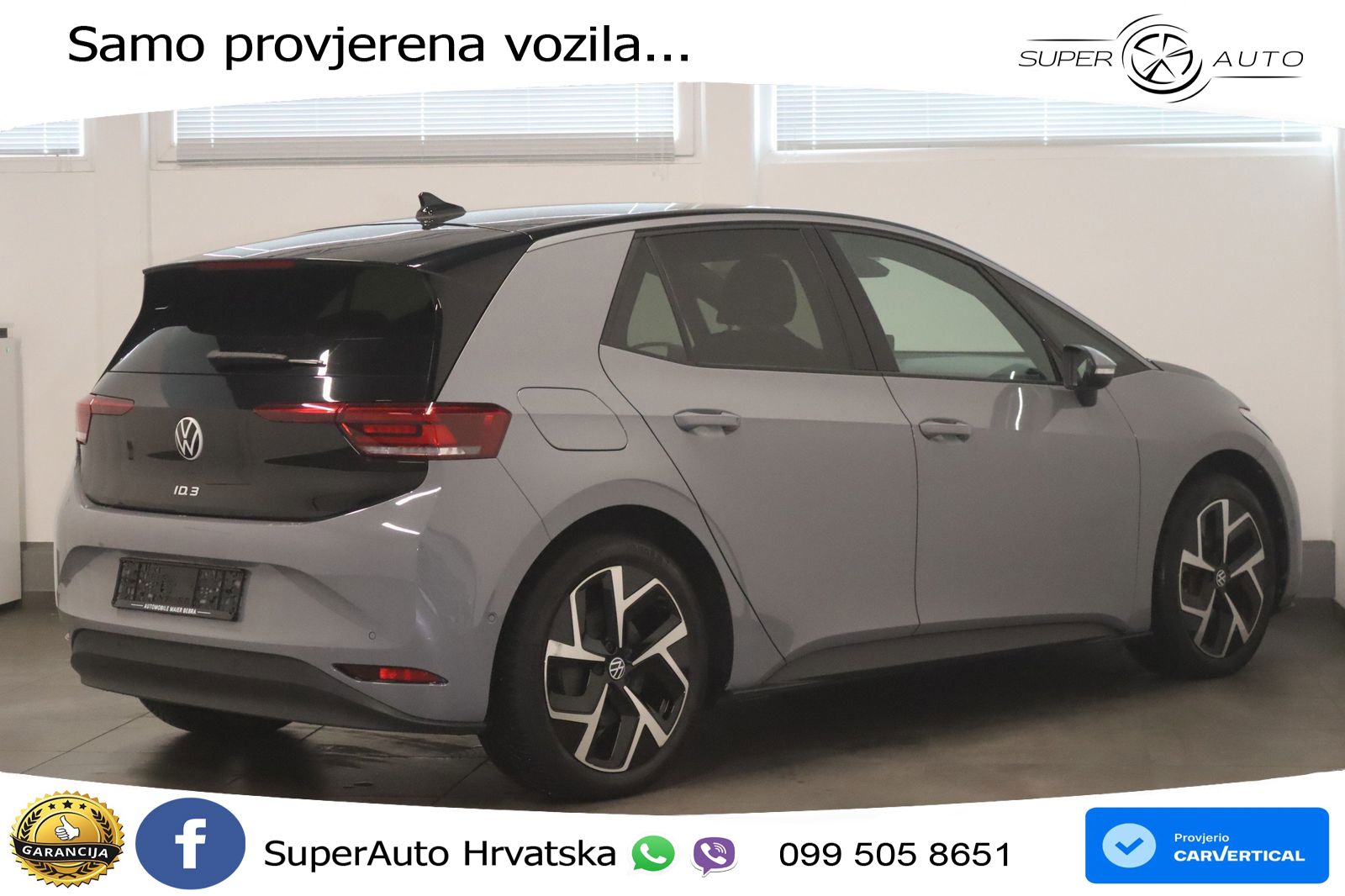 Volkswagen ID.3 Pro 62 kWh (204 KS) LED+GR SJED+ACC
