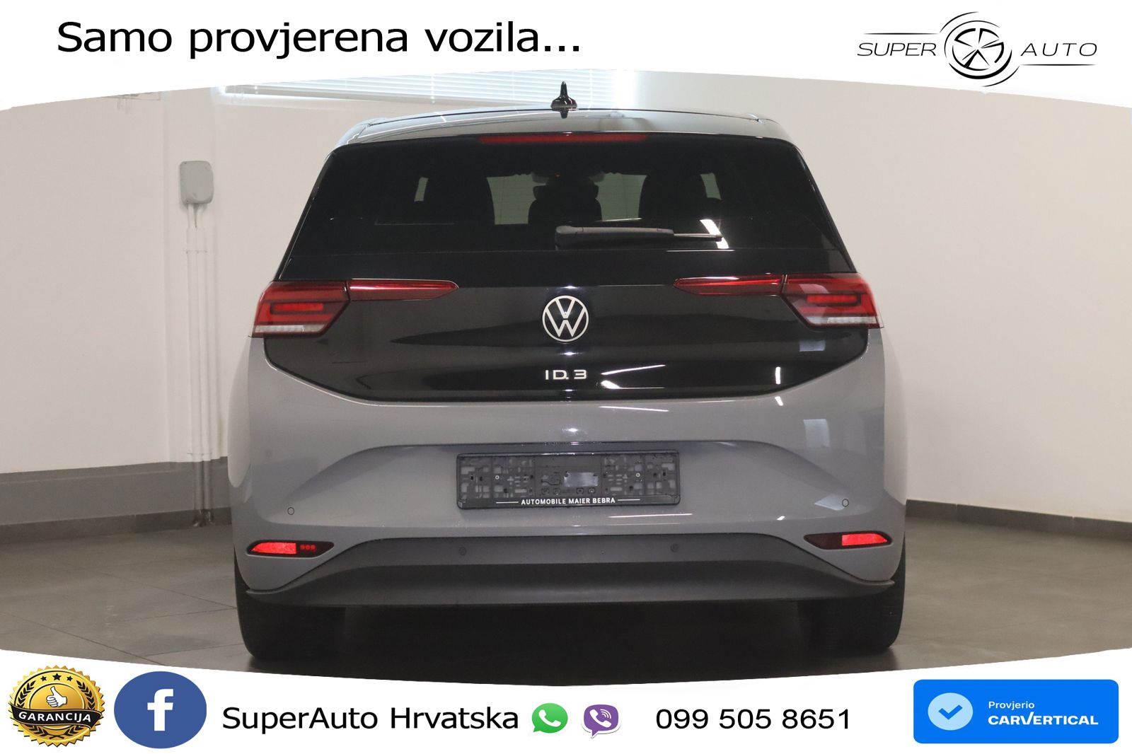 Volkswagen ID.3 Pro 62 kWh (204 KS) LED+GR SJED+ACC