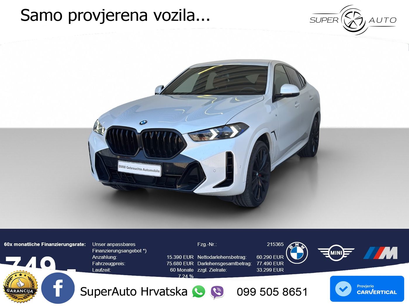 BMW X6 30d (298 KS) xDrive Steptronic M Sport LED+GR SJED+ACC