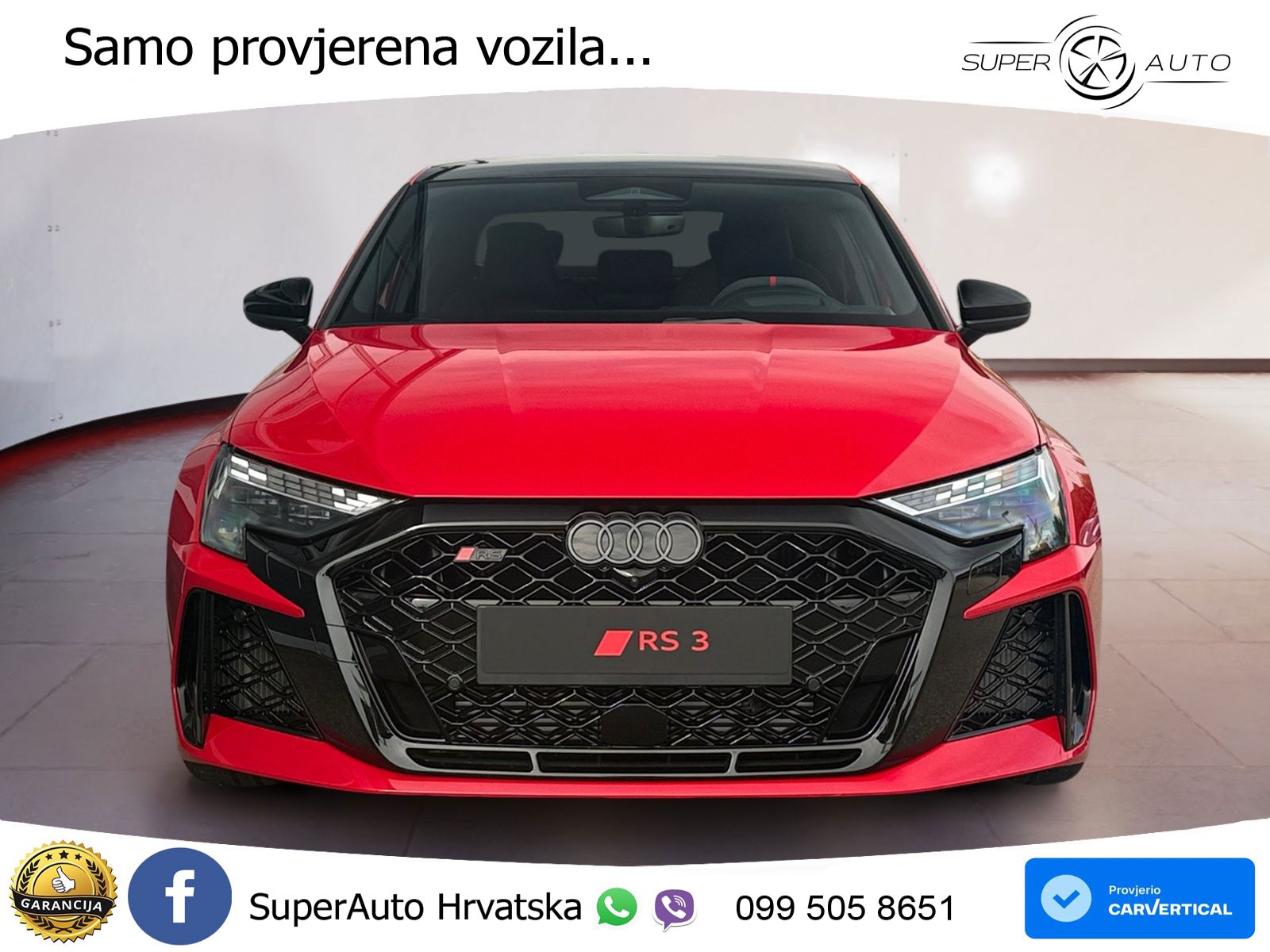 Audi RS3 Sedan 2.5 TFSI (400 KS) quattro S tronic LED+GR SJED+ACC