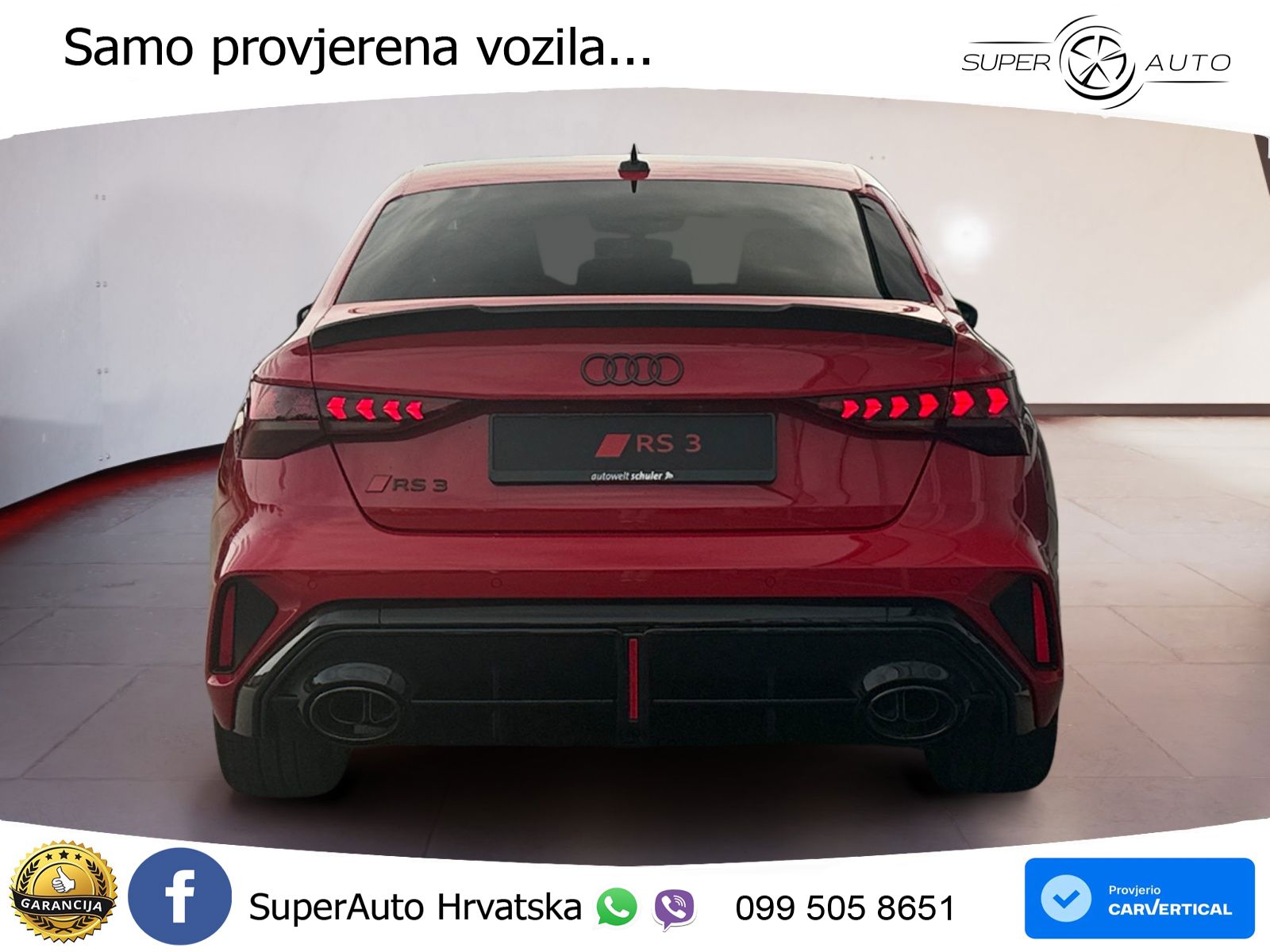 Audi RS3 Sedan 2.5 TFSI (400 KS) quattro S tronic LED+GR SJED+ACC
