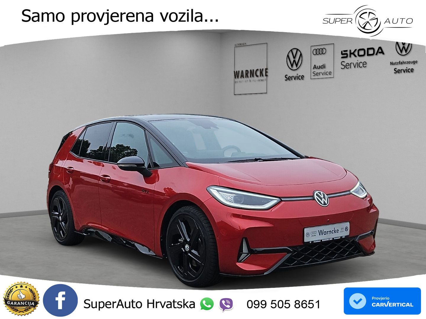 Volkswagen ID.3 GTX Performance 84 kWh (326 KS) LED+GR SJED+ACC