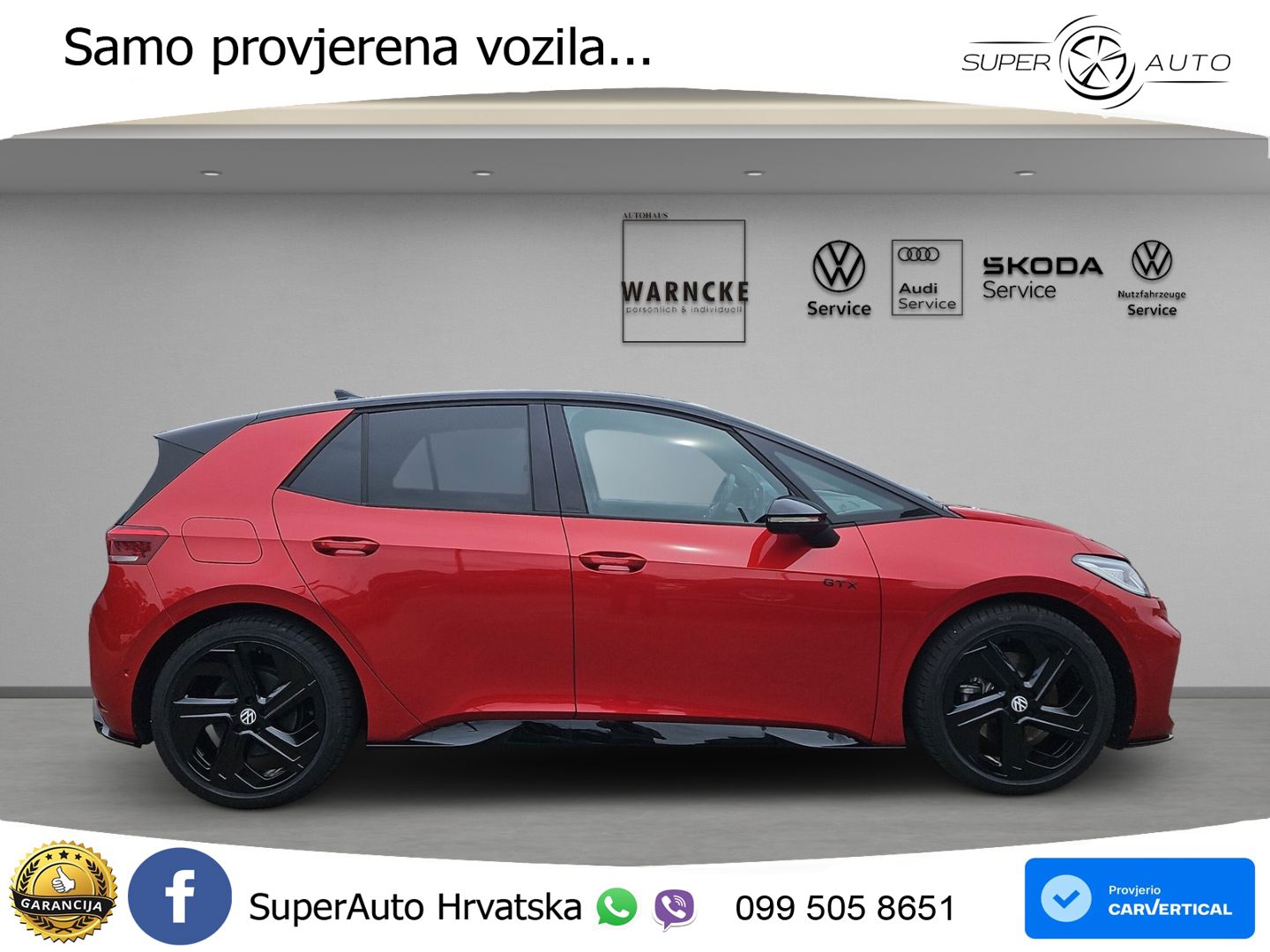 Volkswagen ID.3 GTX Performance 84 kWh (326 KS) LED+GR SJED+ACC