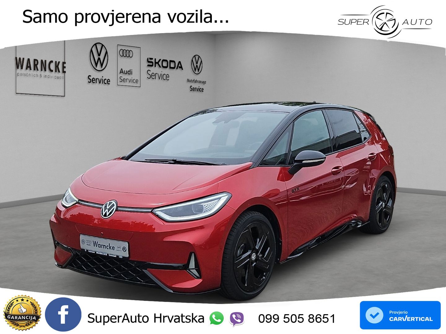 Volkswagen ID.3 GTX Performance 84 kWh (326 KS) LED+GR SJED+ACC