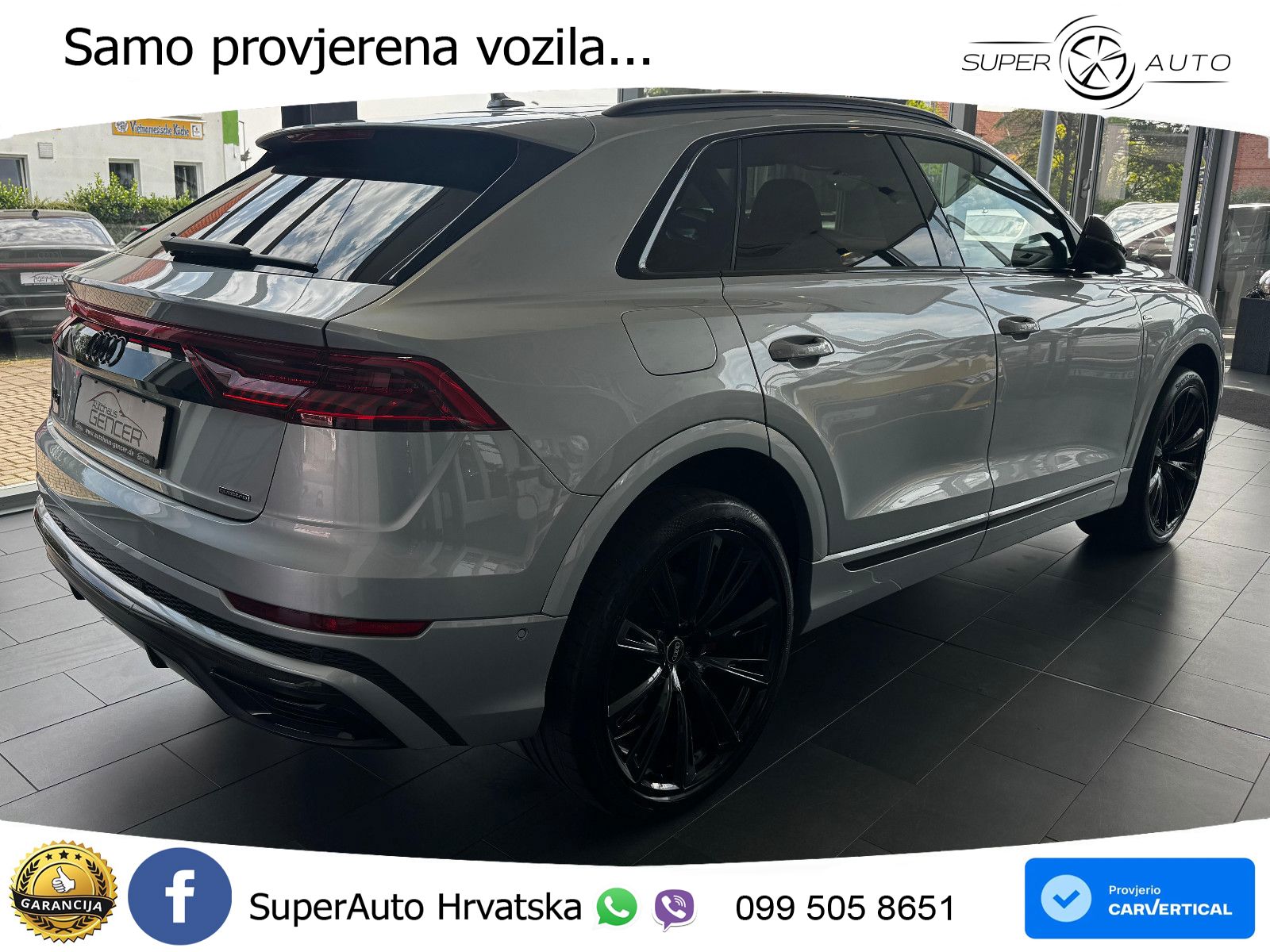 Audi Q8 50 TDI V6 (286 KS) quattro Tiptronic S line LED+GR SJED+ACC