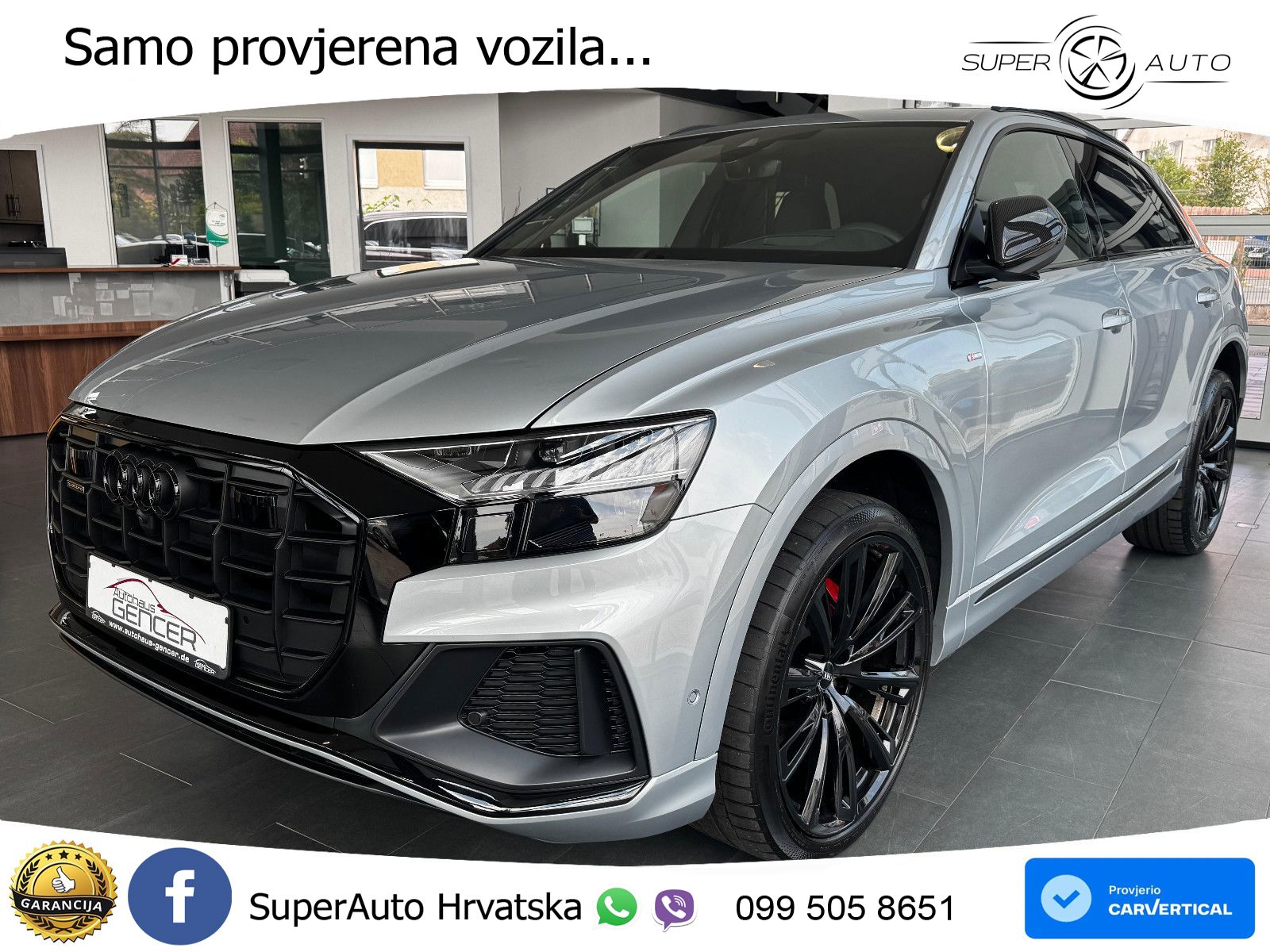 Audi Q8 50 TDI V6 (286 KS) quattro Tiptronic S line LED+GR SJED+ACC