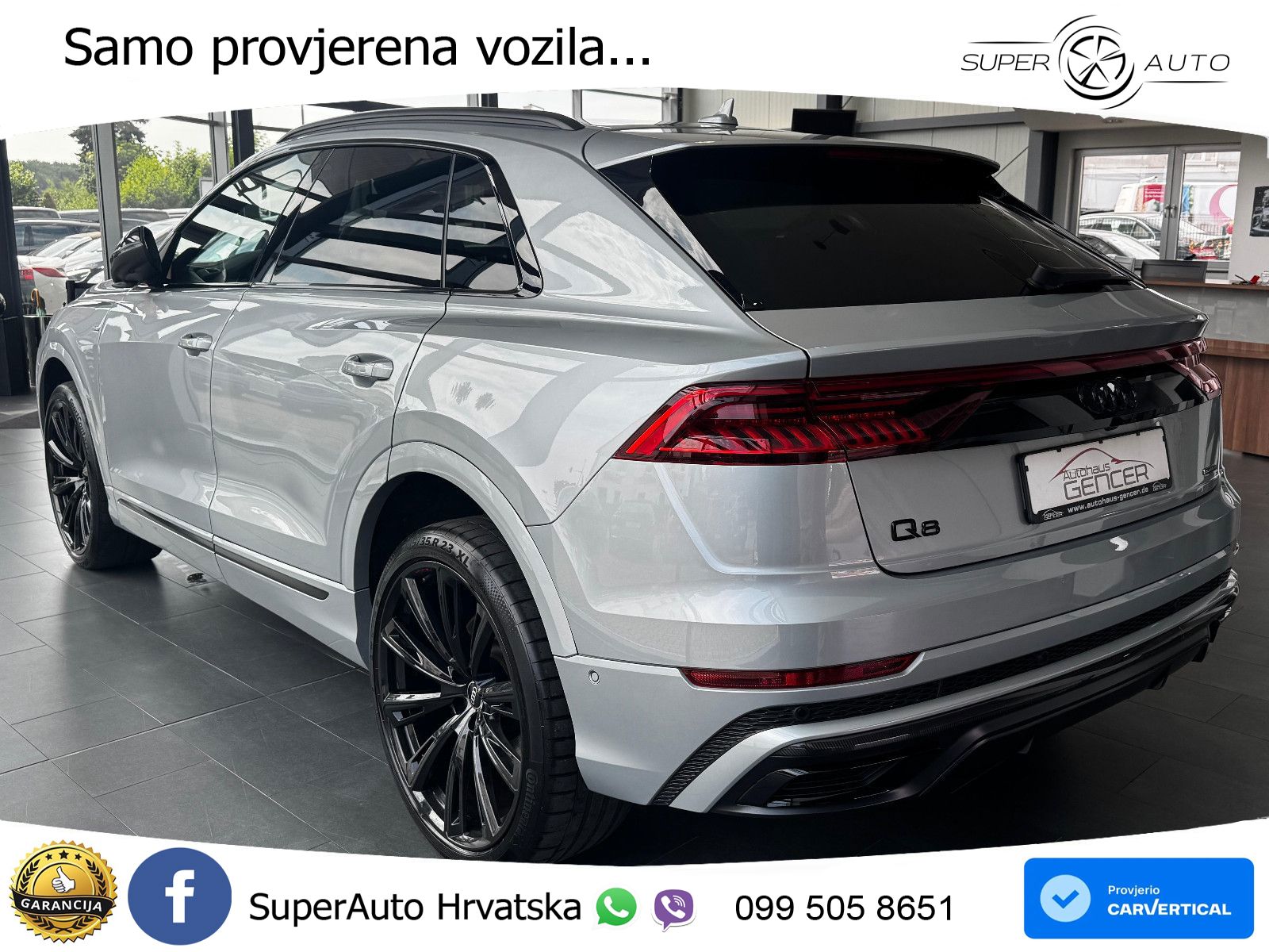 Audi Q8 50 TDI V6 (286 KS) quattro Tiptronic S line LED+GR SJED+ACC