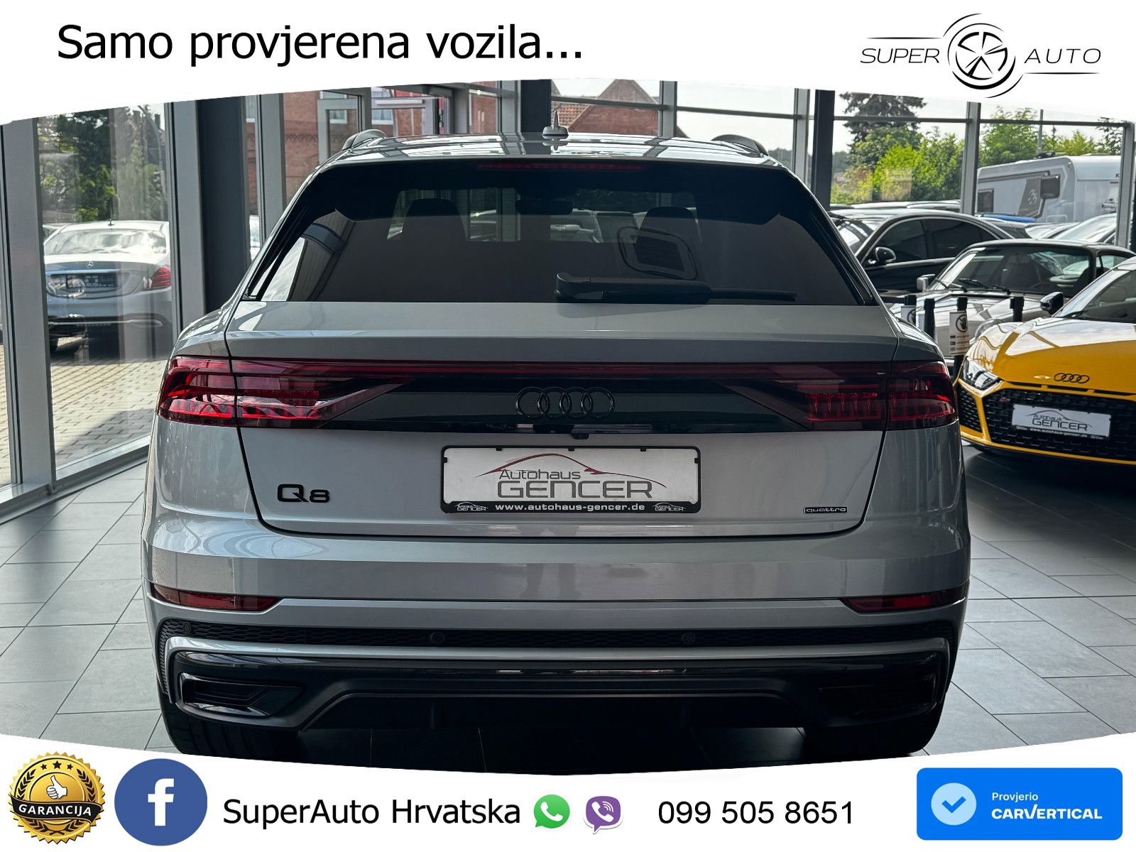 Audi Q8 50 TDI V6 (286 KS) quattro Tiptronic S line LED+GR SJED+ACC