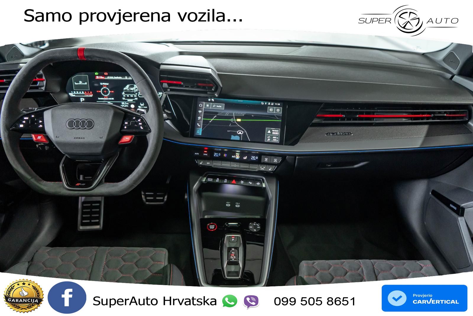 Audi RS3 Sedan 2.5 TFSI (400 KS) quattro S tronic LED+GR SJED+ACC