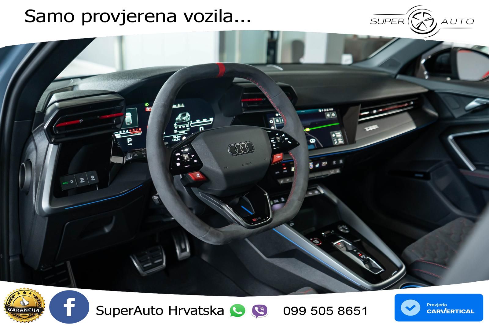 Audi RS3 Sedan 2.5 TFSI (400 KS) quattro S tronic LED+GR SJED+ACC