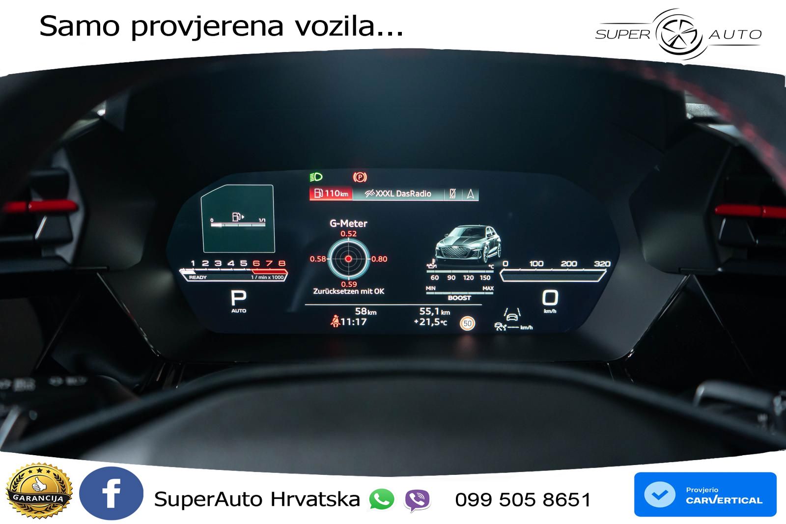 Audi RS3 Sedan 2.5 TFSI (400 KS) quattro S tronic LED+GR SJED+ACC