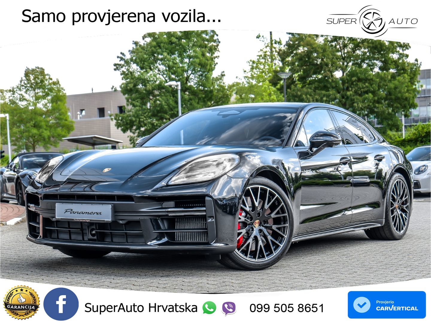 Porsche Panamera 4S 2.9 V6 (544 KS) E-Hybrid PDK ZRAČNI+ACC+GR SJED+KAM+PANO