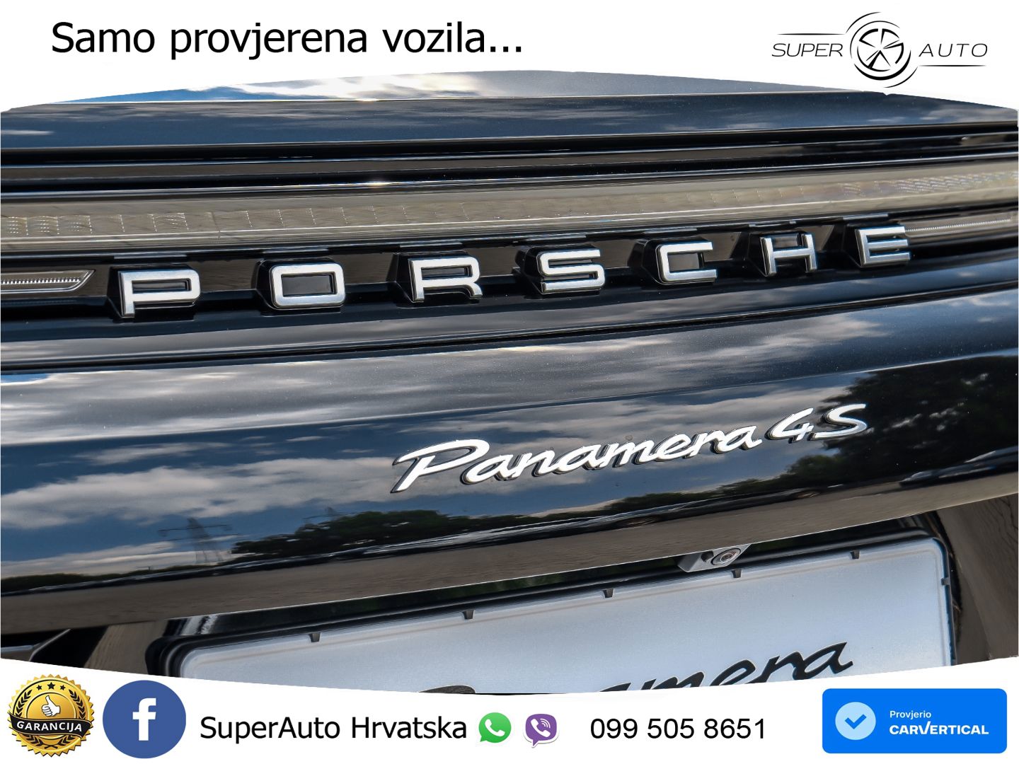 Porsche Panamera 4S 2.9 V6 (544 KS) E-Hybrid PDK ZRAČNI+ACC+GR SJED+KAM+PANO