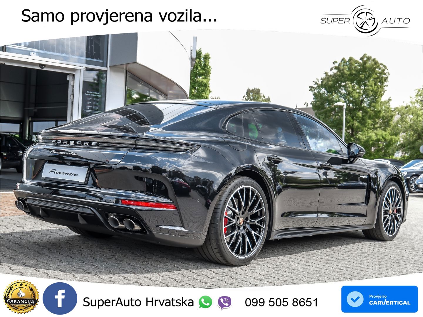 Porsche Panamera 4S 2.9 V6 (544 KS) E-Hybrid PDK ZRAČNI+ACC+GR SJED+KAM+PANO