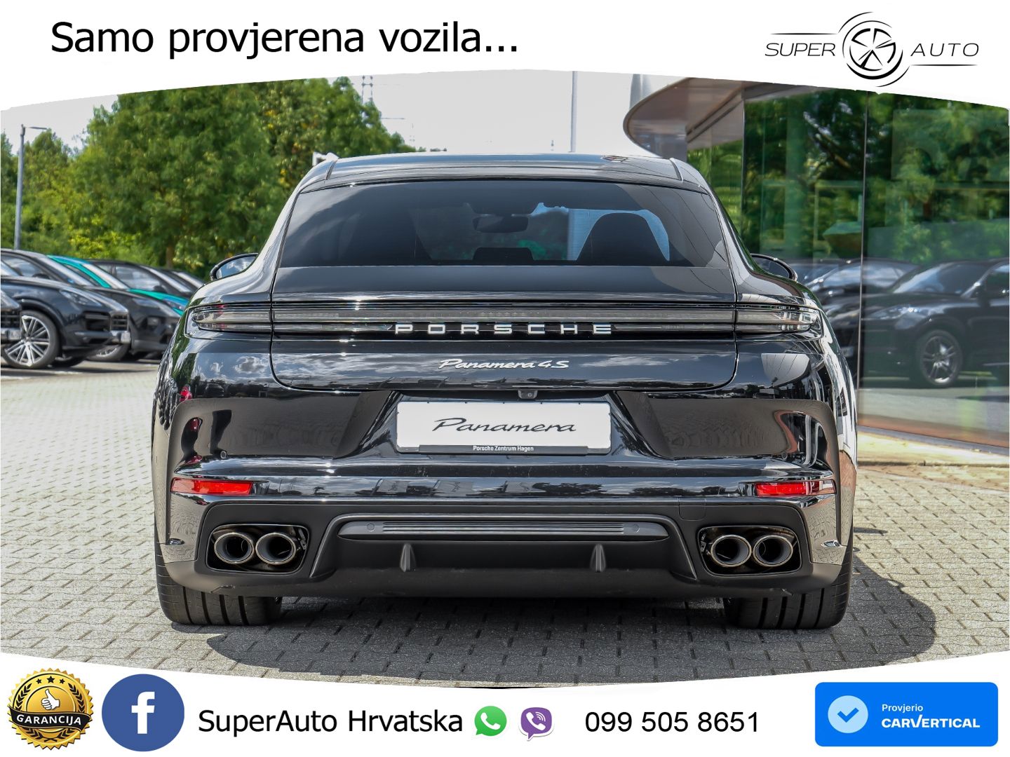 Porsche Panamera 4S 2.9 V6 (544 KS) E-Hybrid PDK ZRAČNI+ACC+GR SJED+KAM+PANO