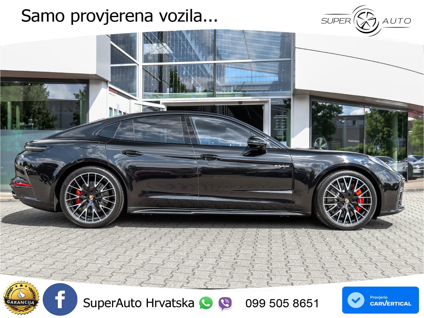 Porsche Panamera 4S 2.9 V6 (544 KS) E-Hybrid PDK ZRAČNI+ACC+GR SJED+KAM+PANO