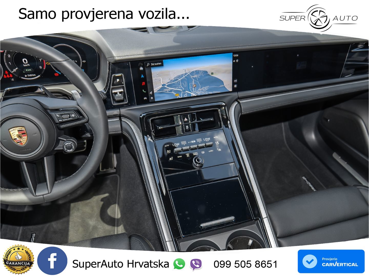 Porsche Panamera 4S 2.9 V6 (544 KS) E-Hybrid PDK ZRAČNI+ACC+GR SJED+KAM+PANO