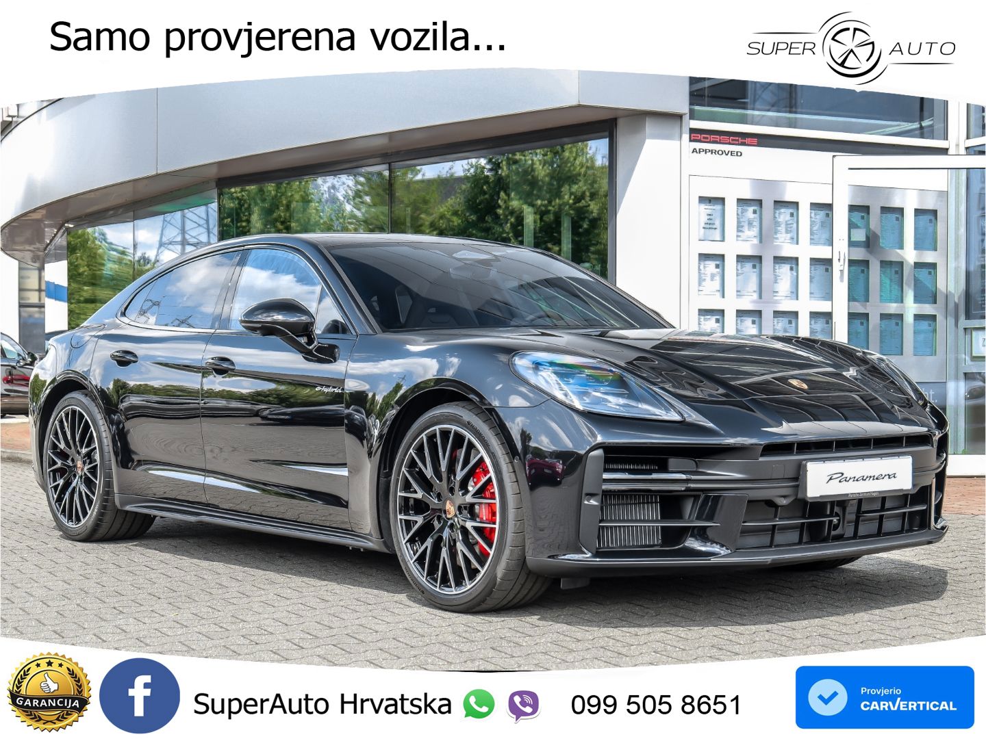 Porsche Panamera 4S 2.9 V6 (544 KS) E-Hybrid PDK ZRAČNI+ACC+GR SJED+KAM+PANO