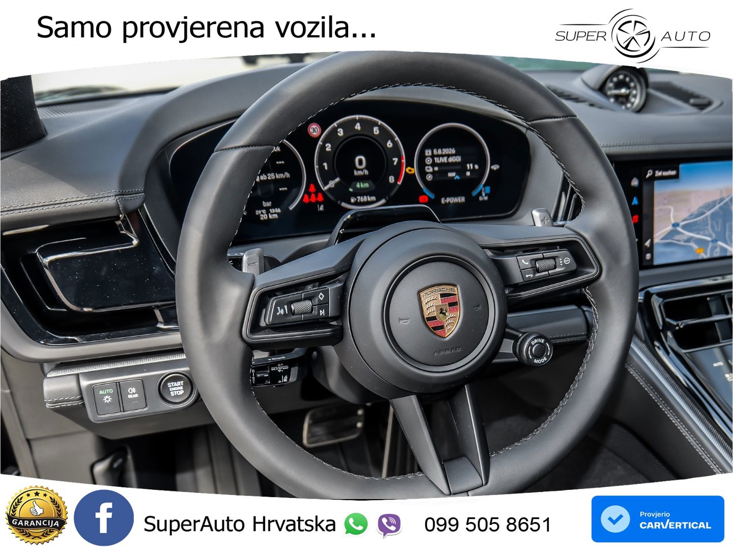 Porsche Panamera 4S 2.9 V6 (544 KS) E-Hybrid PDK ZRAČNI+ACC+GR SJED+KAM+PANO