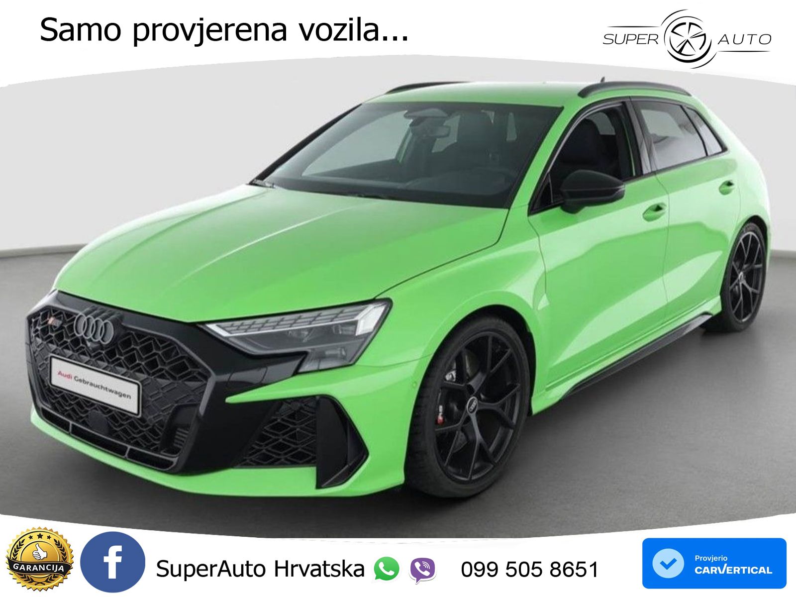 Audi RS3 Sedan 2.5 TFSI (400 KS) quattro S tronic LED+GR SJED+ACC