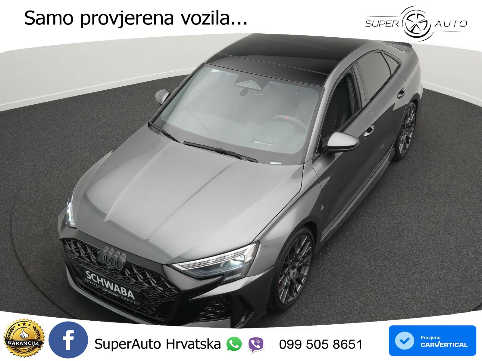 Audi RS3 Sedan 2.5 TFSI (400 KS) quattro S tronic LED+GR SJED+ACC