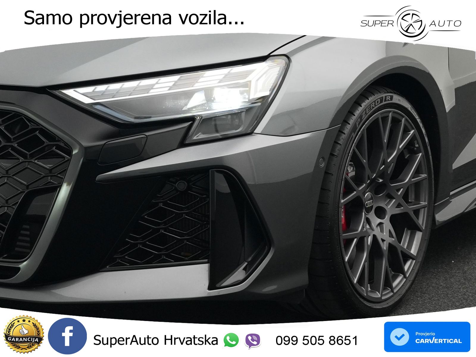 Audi RS3 Sedan 2.5 TFSI (400 KS) quattro S tronic LED+GR SJED+ACC