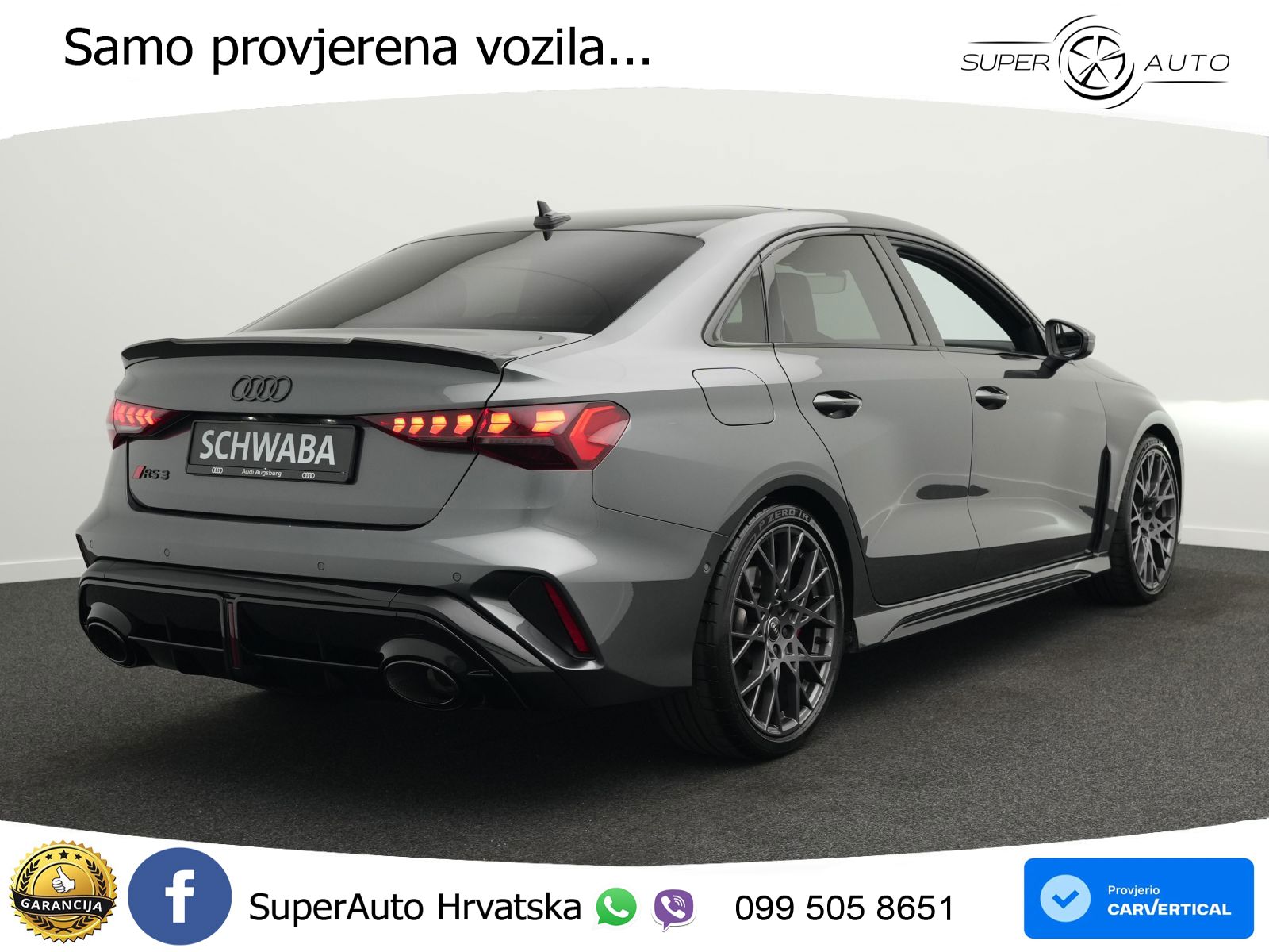 Audi RS3 Sedan 2.5 TFSI (400 KS) quattro S tronic LED+GR SJED+ACC