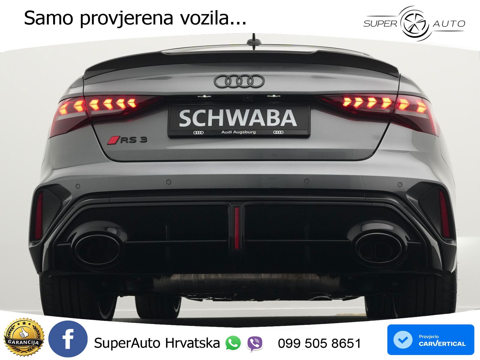 Audi RS3 Sedan 2.5 TFSI (400 KS) quattro S tronic LED+GR SJED+ACC