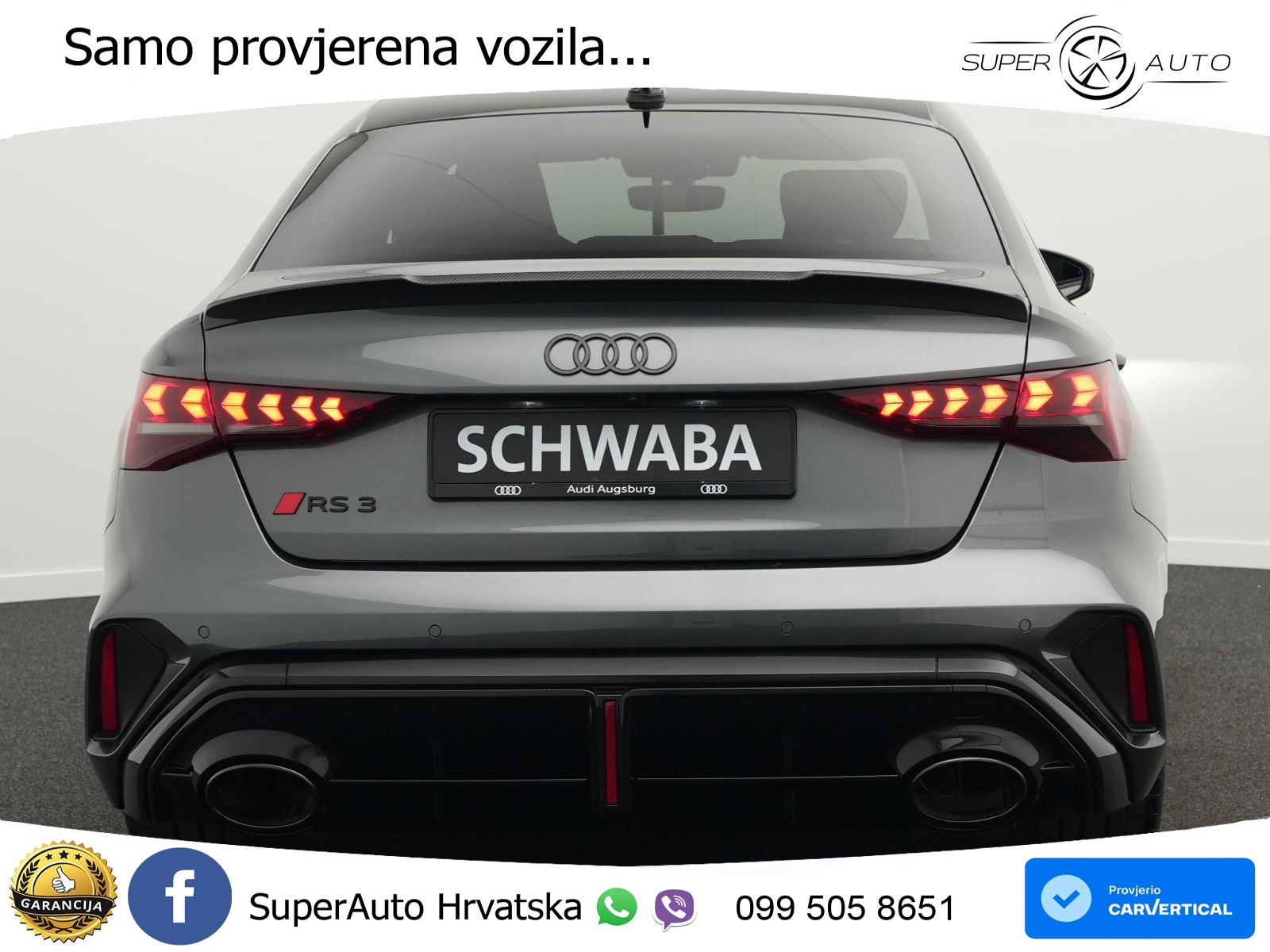 Audi RS3 Sedan 2.5 TFSI (400 KS) quattro S tronic LED+GR SJED+ACC