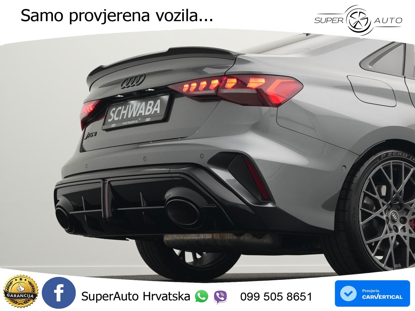 Audi RS3 Sedan 2.5 TFSI (400 KS) quattro S tronic LED+GR SJED+ACC