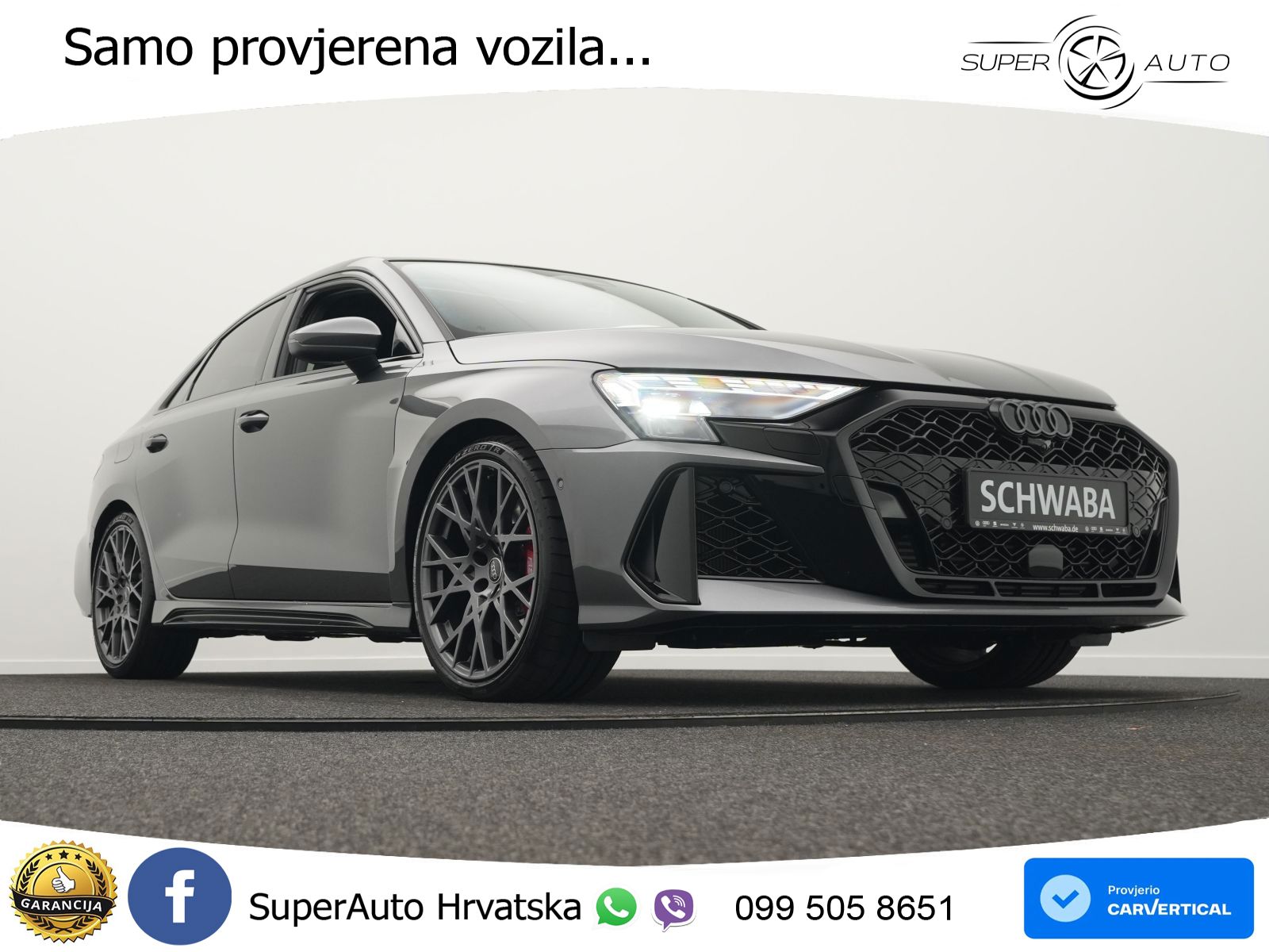 Audi RS3 Sedan 2.5 TFSI (400 KS) quattro S tronic LED+GR SJED+ACC
