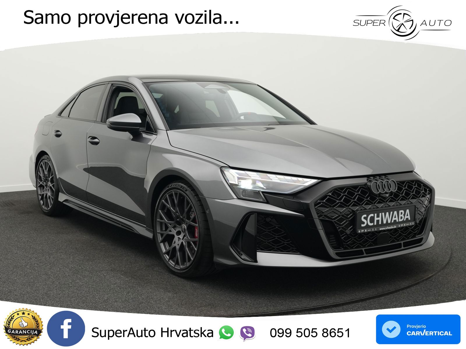 Audi RS3 Sedan 2.5 TFSI (400 KS) quattro S tronic LED+GR SJED+ACC