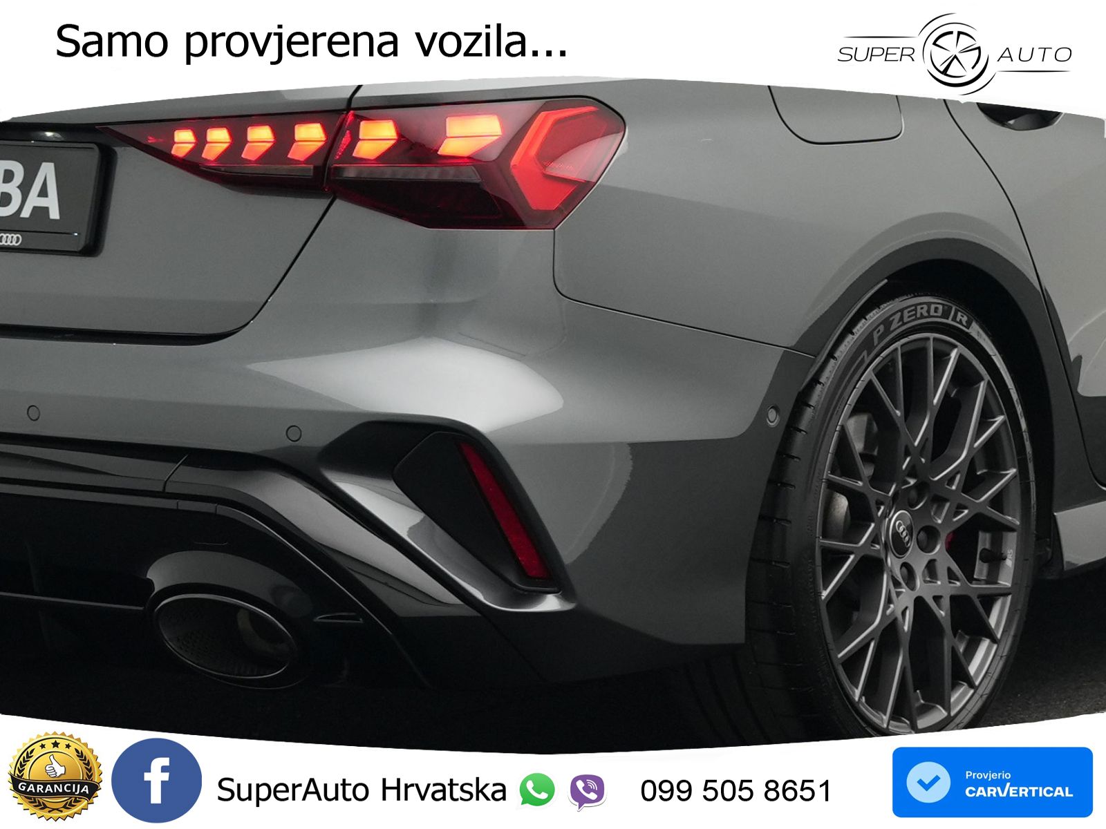 Audi RS3 Sedan 2.5 TFSI (400 KS) quattro S tronic LED+GR SJED+ACC