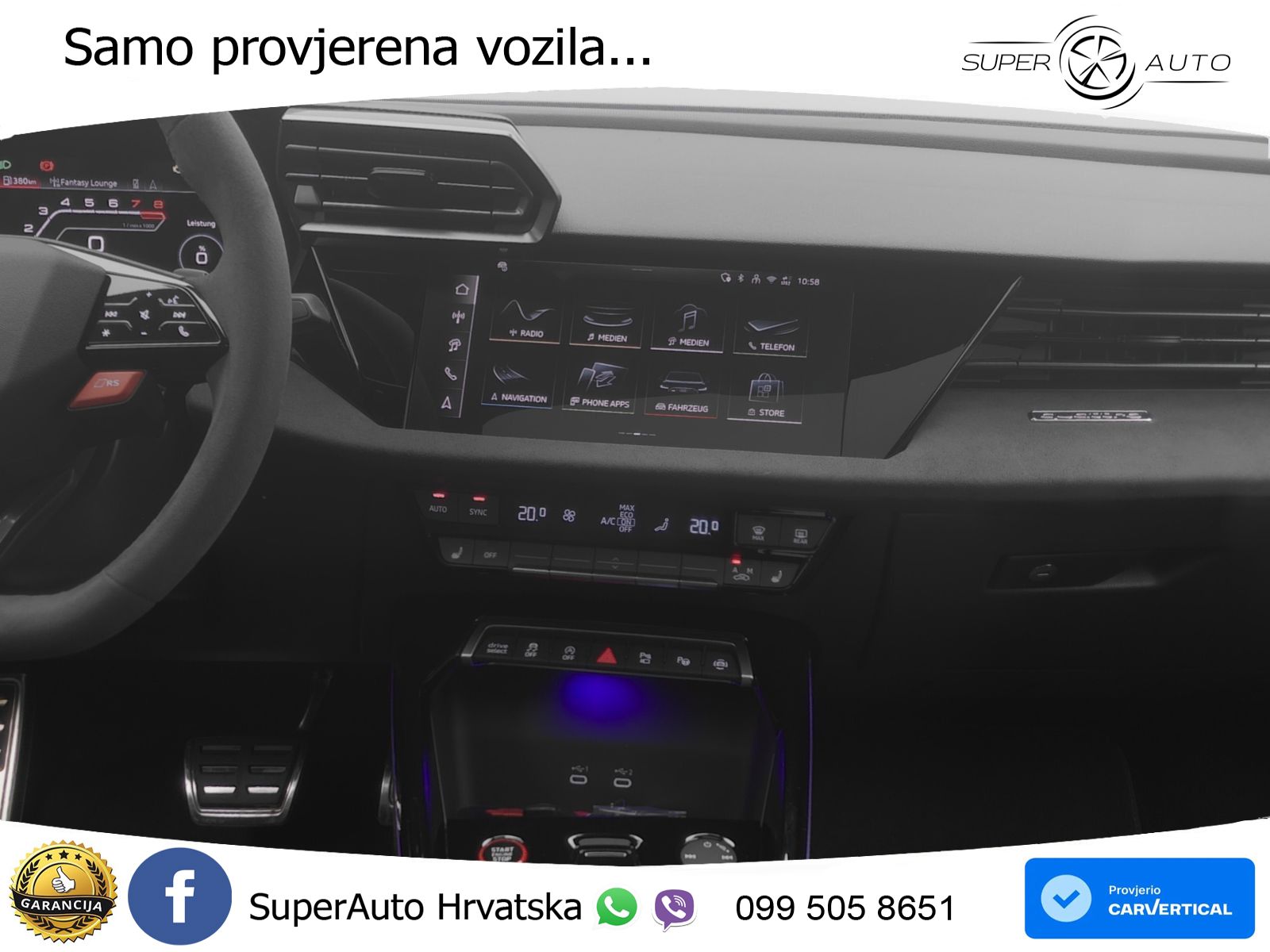 Audi RS3 Sedan 2.5 TFSI (400 KS) quattro S tronic LED+GR SJED+ACC