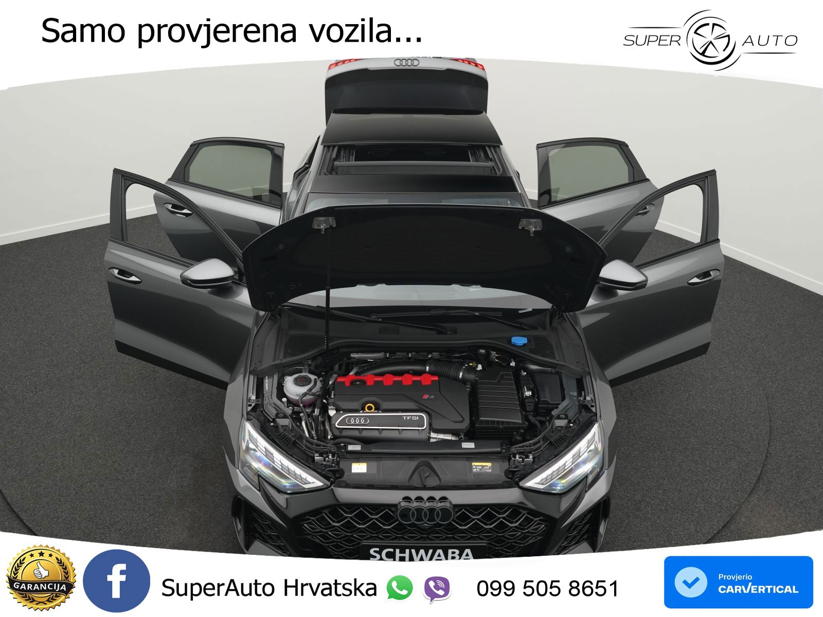 Audi RS3 Sedan 2.5 TFSI (400 KS) quattro S tronic LED+GR SJED+ACC