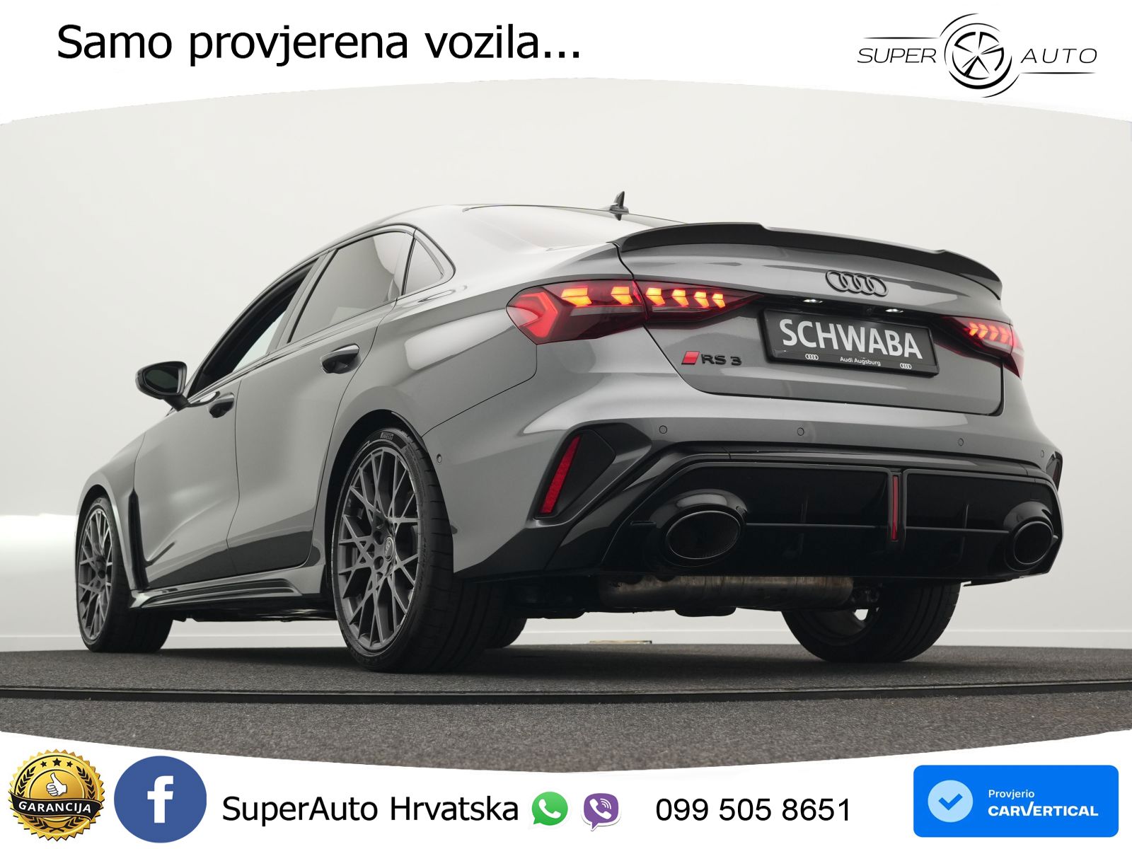 Audi RS3 Sedan 2.5 TFSI (400 KS) quattro S tronic LED+GR SJED+ACC
