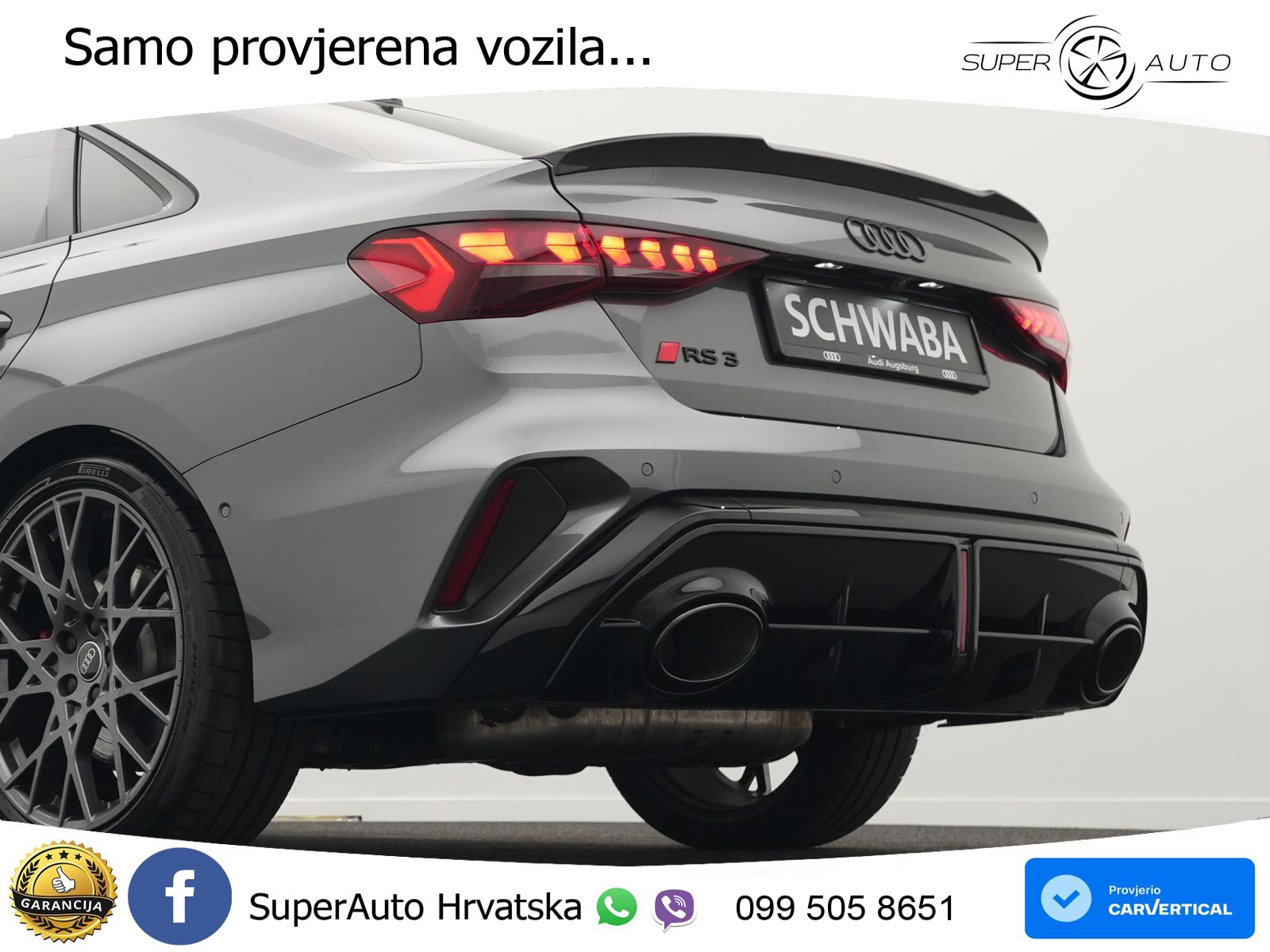 Audi RS3 Sedan 2.5 TFSI (400 KS) quattro S tronic LED+GR SJED+ACC