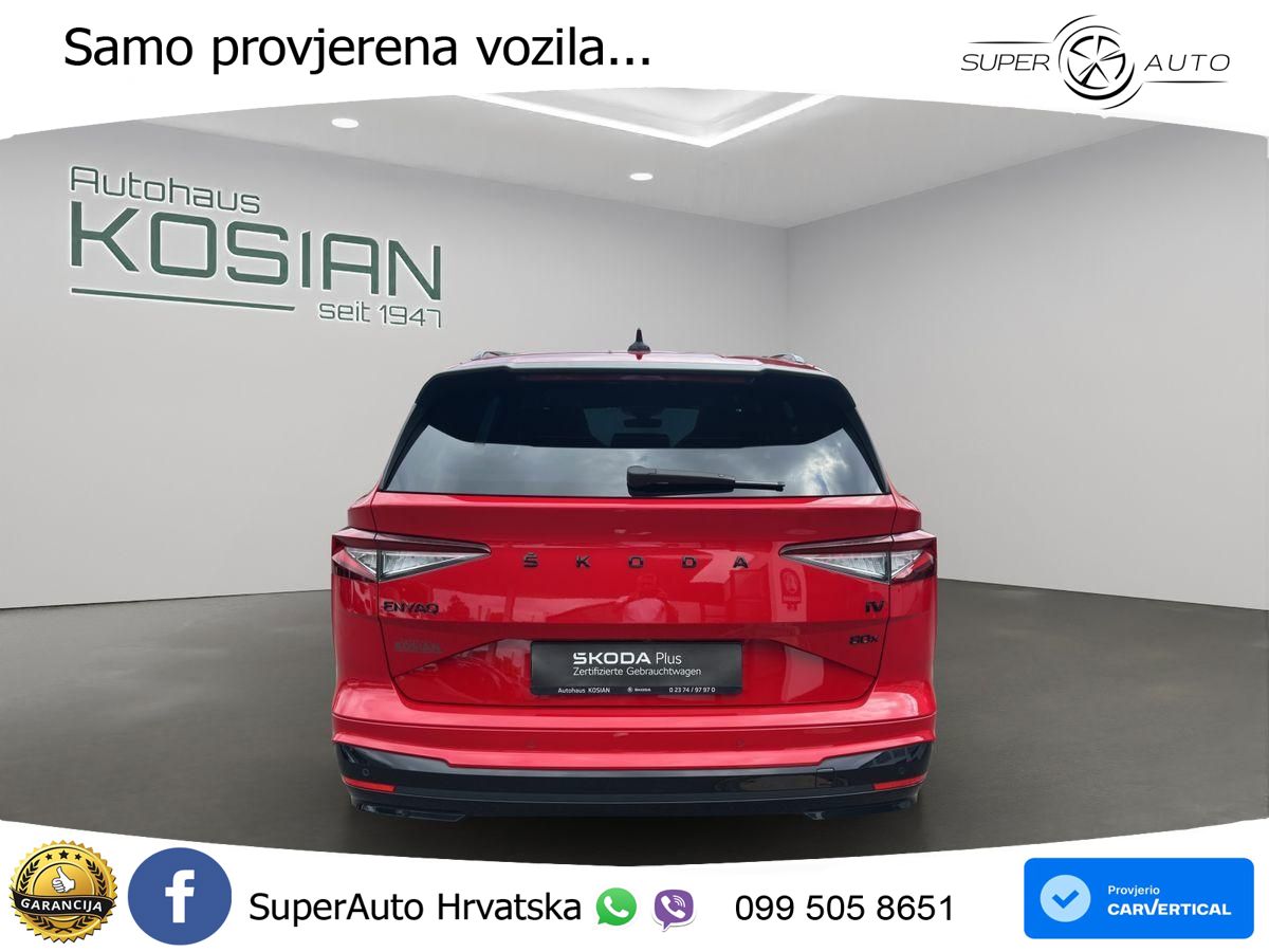 Škoda Enyaq iV 80x 82 kWh (265 KS) AWD SportLine LED+GR SJED+ACC