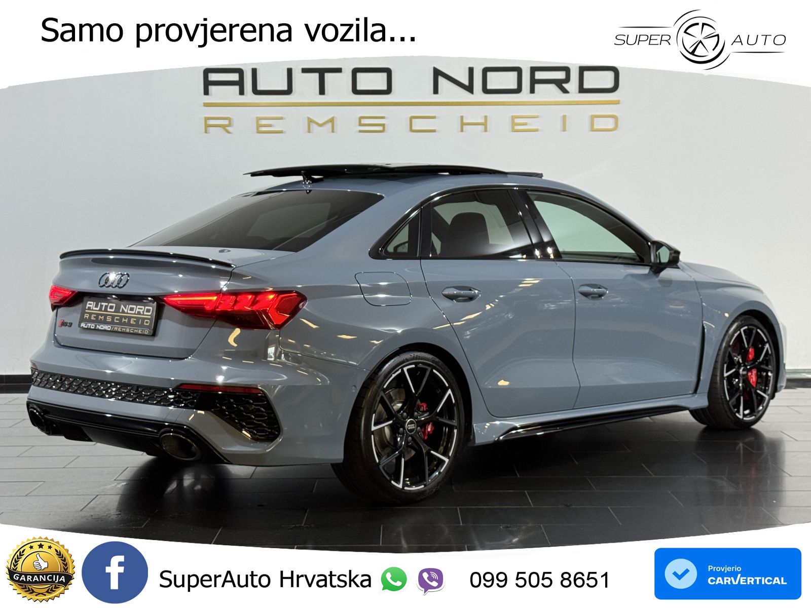 Audi RS3 Sedan 2.5 TFSI (400 KS) quattro S tronic LED+GR SJED+ACC