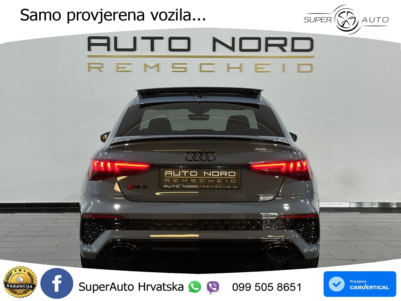 Audi RS3 Sedan 2.5 TFSI (400 KS) quattro S tronic LED+GR SJED+ACC