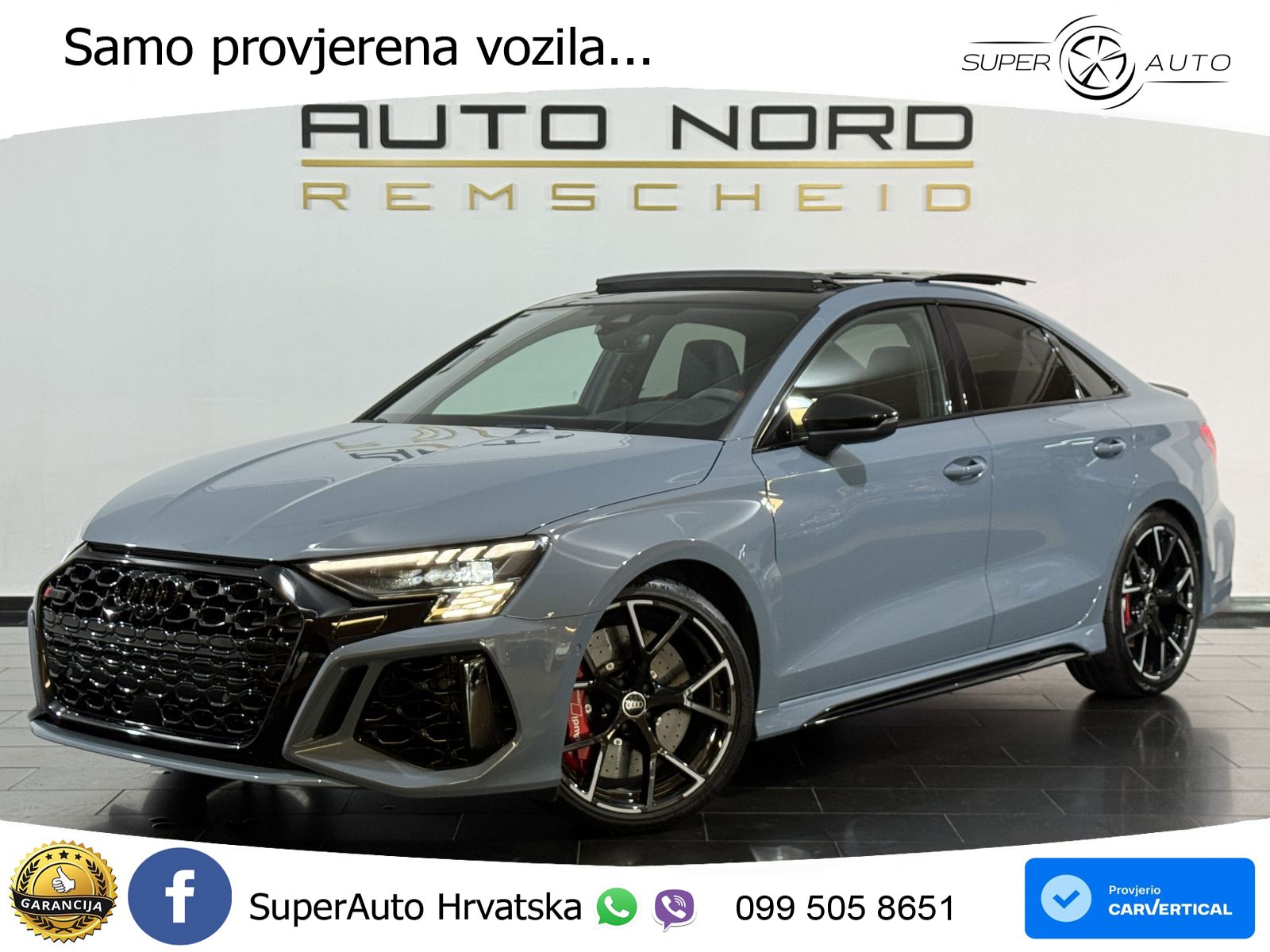 Audi RS3 Sedan 2.5 TFSI (400 KS) quattro S tronic LED+GR SJED+ACC