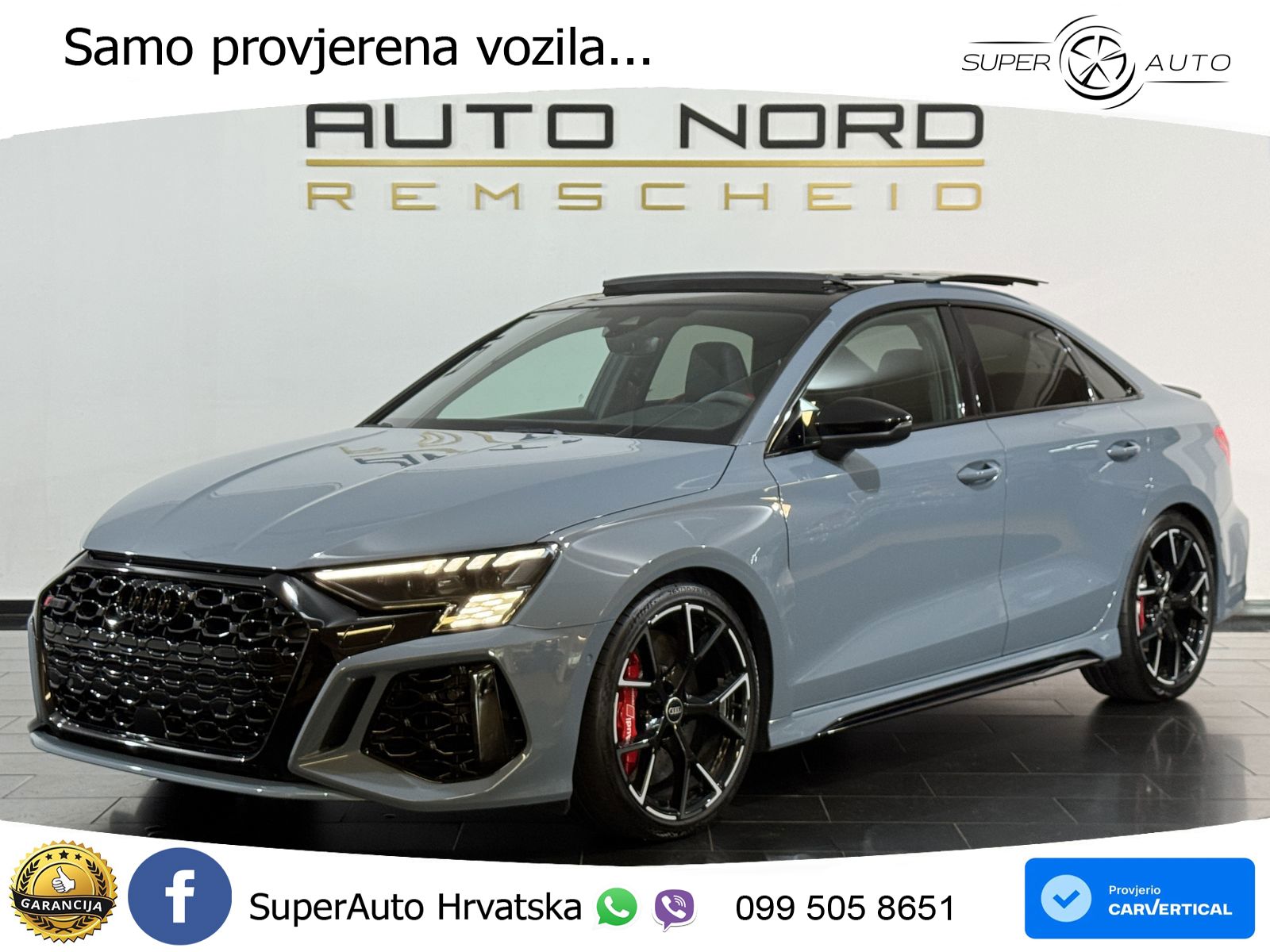 Audi RS3 Sedan 2.5 TFSI (400 KS) quattro S tronic LED+GR SJED+ACC