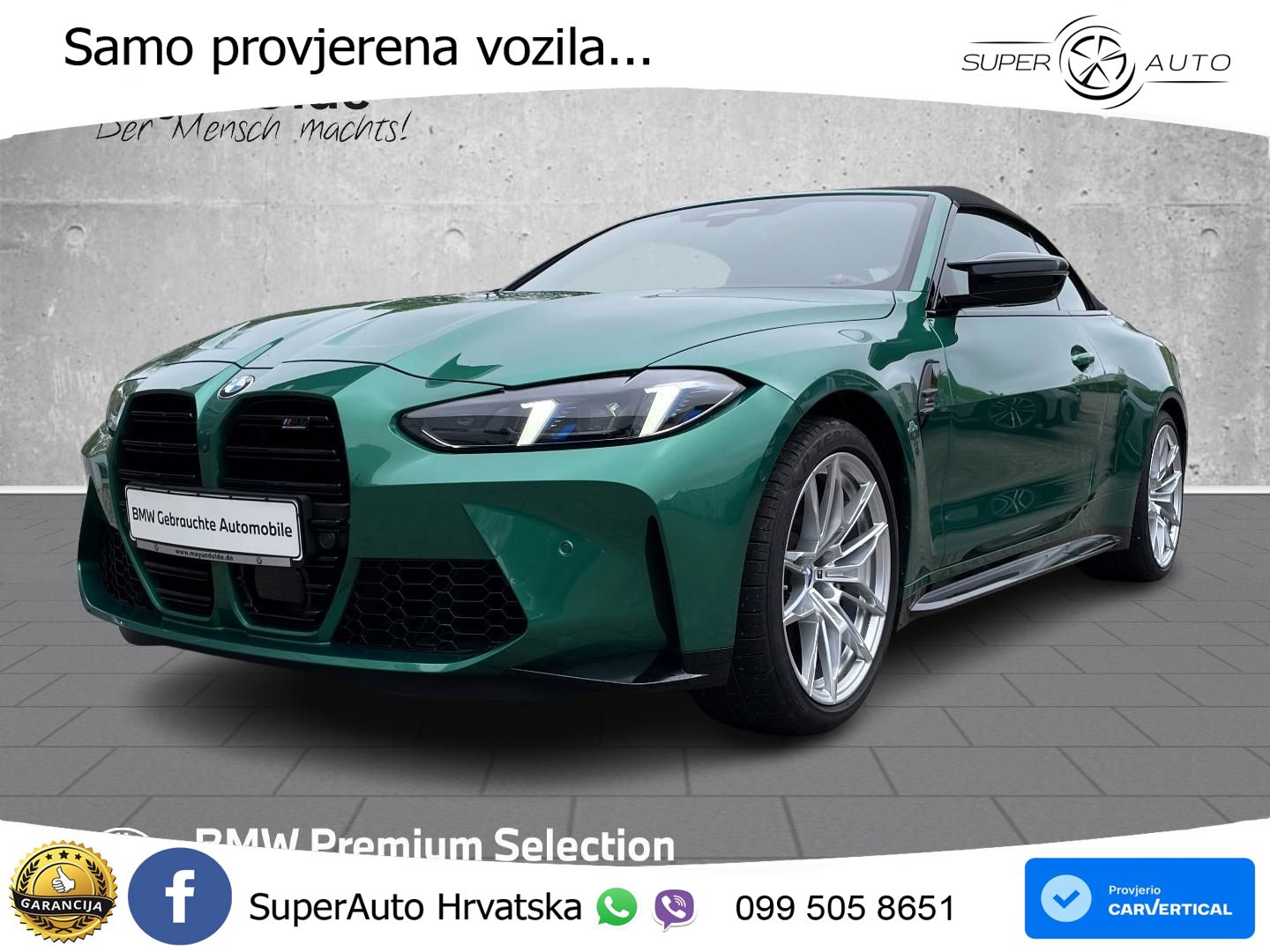 BMW M4 Convertible Competition 3.0 (530 KS) xDrive Steptronic LED+GR SJED+ACC