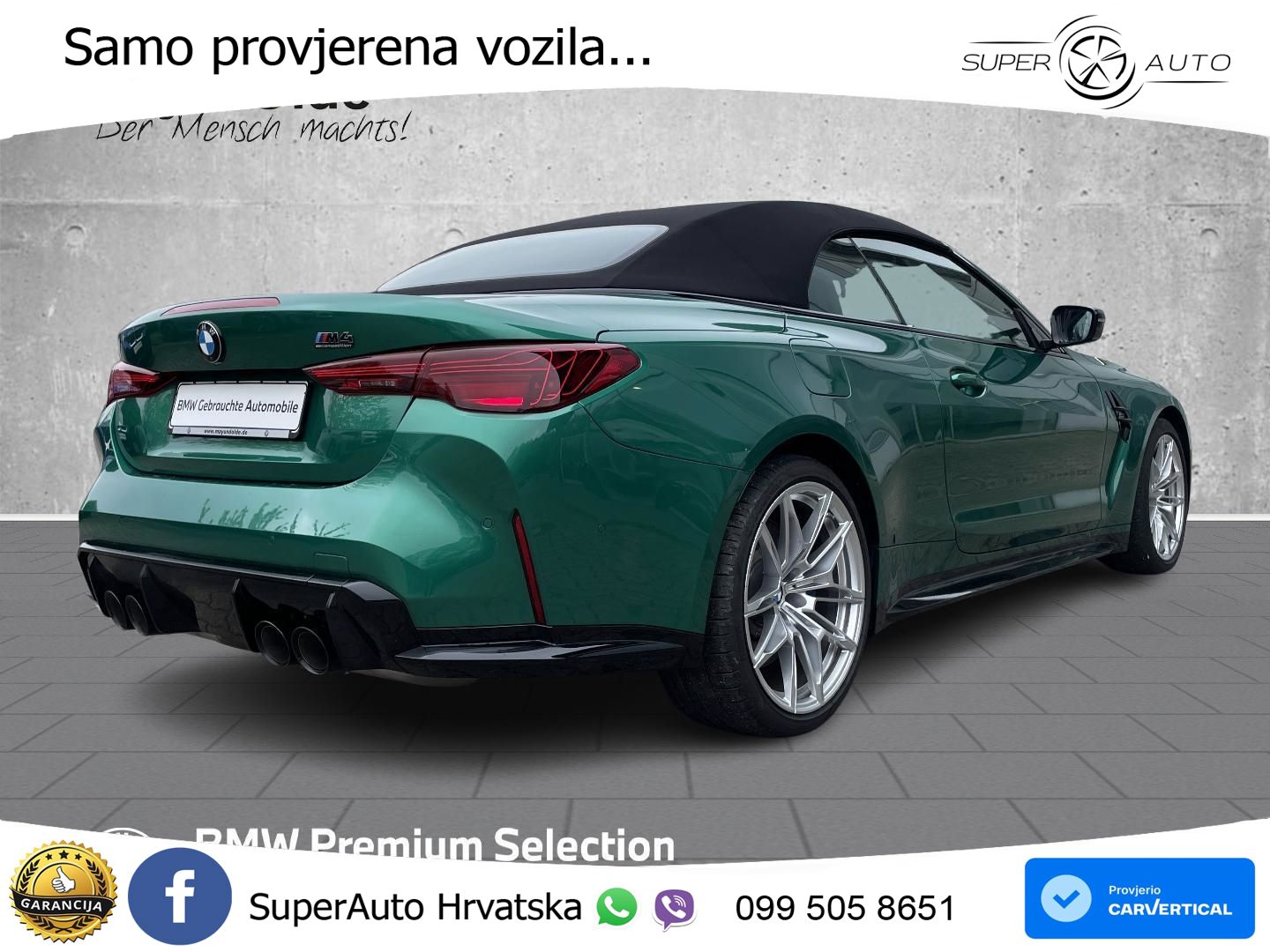 BMW M4 Convertible Competition 3.0 (530 KS) xDrive Steptronic LED+GR SJED+ACC