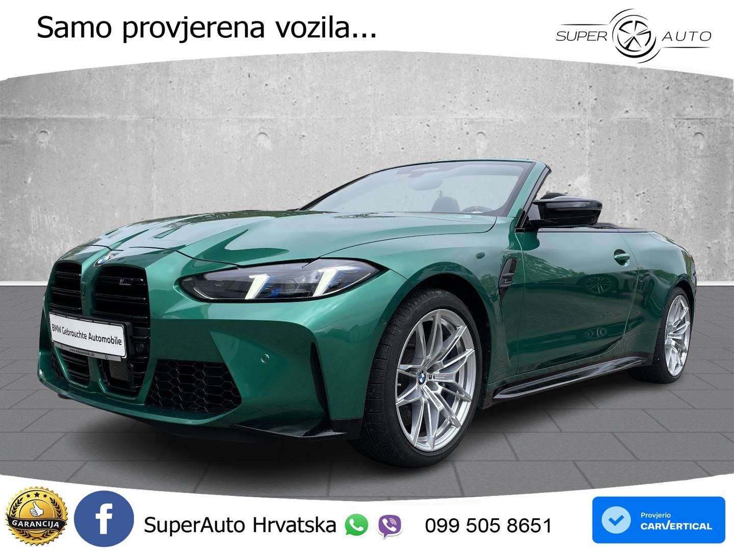 BMW M4 Convertible Competition 3.0 (530 KS) xDrive Steptronic LED+GR SJED+ACC