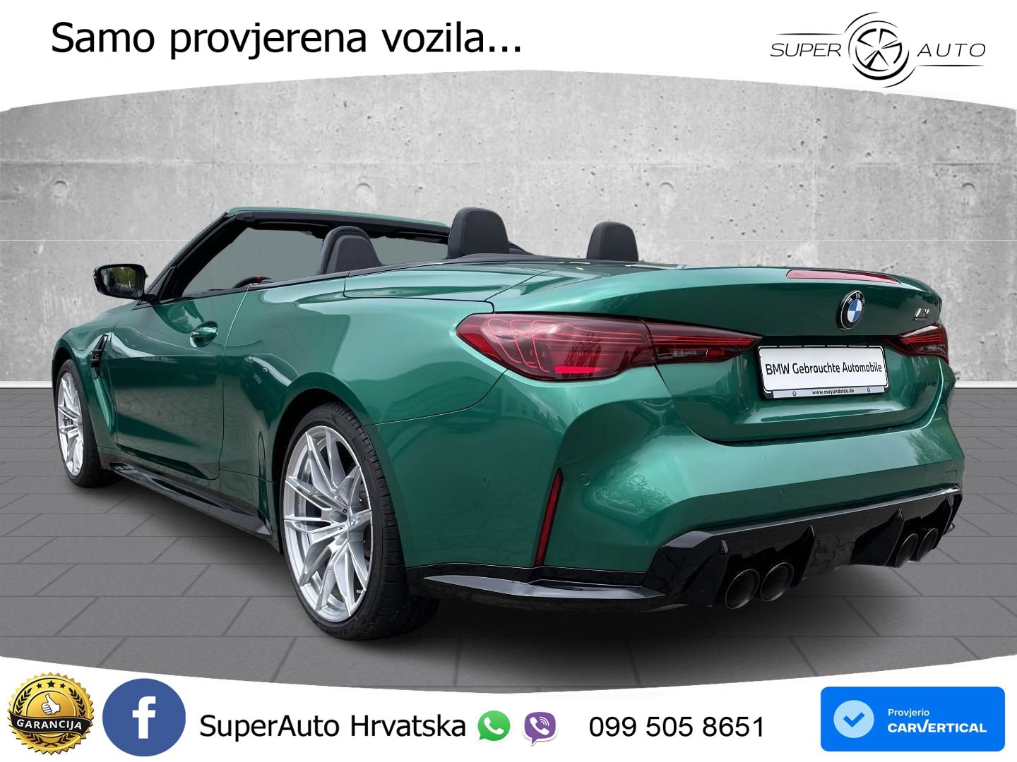 BMW M4 Convertible Competition 3.0 (530 KS) xDrive Steptronic LED+GR SJED+ACC